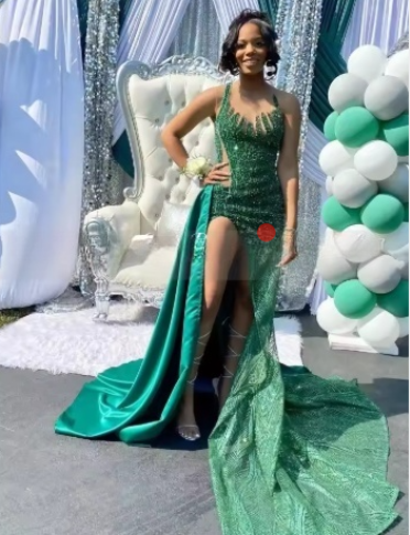 Stunning Green Prom Dress For Black Girls Y4191 Simplepromdress Stunning Green Prom Dress For Black Girls Y4191 Simplepromdress