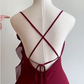 Burgundy Chiffon Short Party Dress Homecoming Dress Y8421