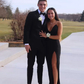 Beautiful Black Spaghetti Straps Prom Dress With Split,Black Formal Dress Y5386