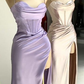 Mermaid Sweetheart Neck Lavender Long Prom Dress,Formal Evening Dress,Y2507