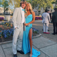 Elegant Blue Sheath Prom Dress,Blue Formal Dress,Senior Prom Gown Y6311