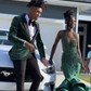 Stunning and Elegant Princess Party Wear Gown Green Prom Dresses Y6673