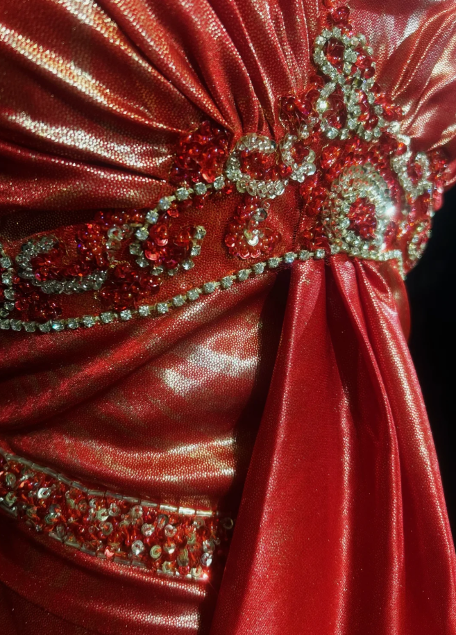 Unique Pink V Neck Satin Beaded Mermaid Long Prom Dress Evening Dress Formal Wedding Guest Dress SP1389