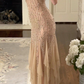 Luxurious Chiffon Beaded Mermaid Long Evening Dress Prom Gown  SP1334