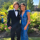 Stunning Blue Sequin Mermaid Prom Dress,Blue Glam Dress Y5184