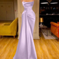 Charming Burgundy Spaghetti Straps Pleated Mermaid Prom Dress Long Evening Dress Y8052