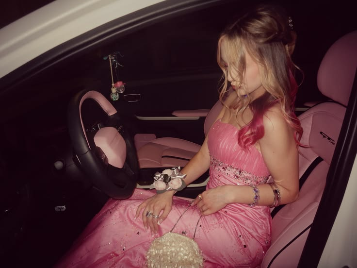 Glamorous Pink Tulle Sequin Beaded Long Party Dress Birthday Dress SP2452