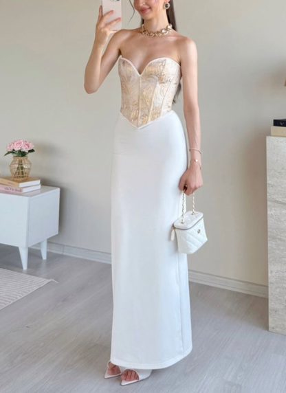 Stylish Black Satin Sheath Long Party Dress Birthday Prom Dresses SP1221