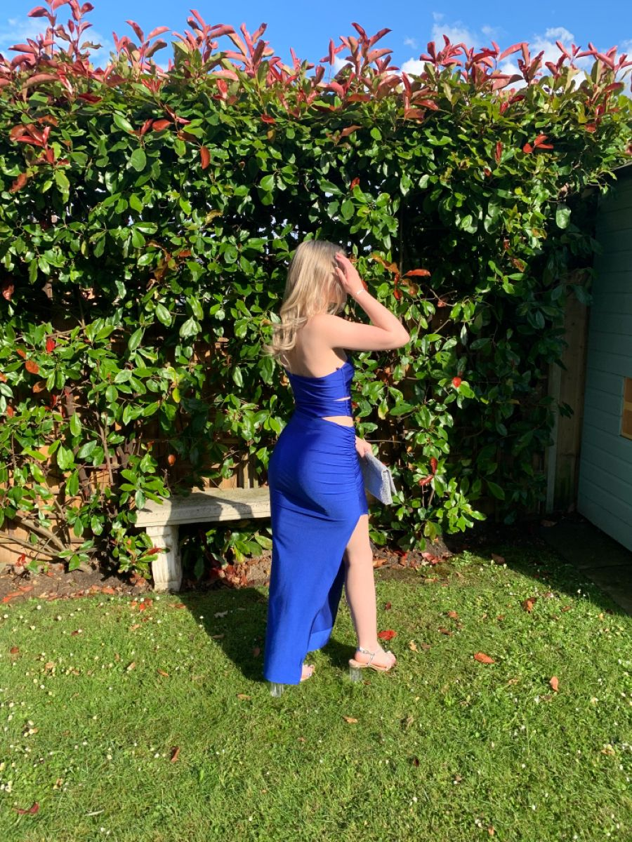 Sexy Royal Blue Sheath Prom Dress,Royal Blue Party Gown Y5234