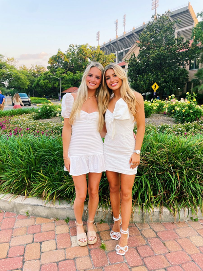 Lovely White Homecoming Dress,White Graduation Dress  Y2111
