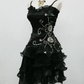Sexy Black Chiffon Beaded Cocktail Dress Homecoming Dress Y7729