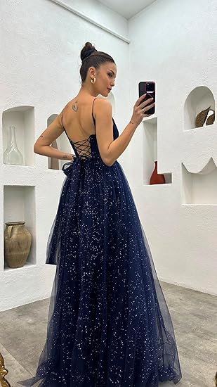 Emerald Green Glitter Maxi Tulle Prom Dress,Wedding Guest Dress,Wedding Reception Dress Y6329