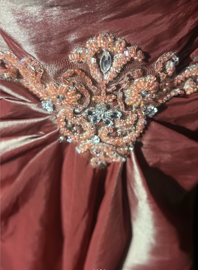 Pretty Spaghetti Straps Satin Pleated Beaded Mermaid Long Prom Dress Evening Gown SP1789