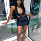 Sexy Halter Neckline Homecoming Dress,Club Dress  Y2195