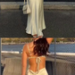 Elegant White Spaghetti Straps Mermaid Evening Dress Formal Prom Dress Y7786
