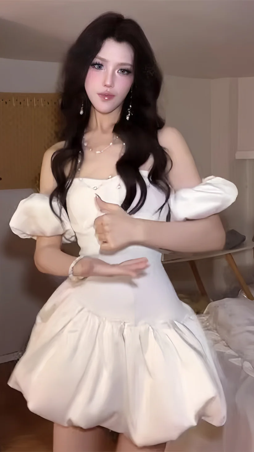 Pretty Off The Shoulder White Satin A Line Short Prom Dress Formal Graduation Homecoming Dress SP144