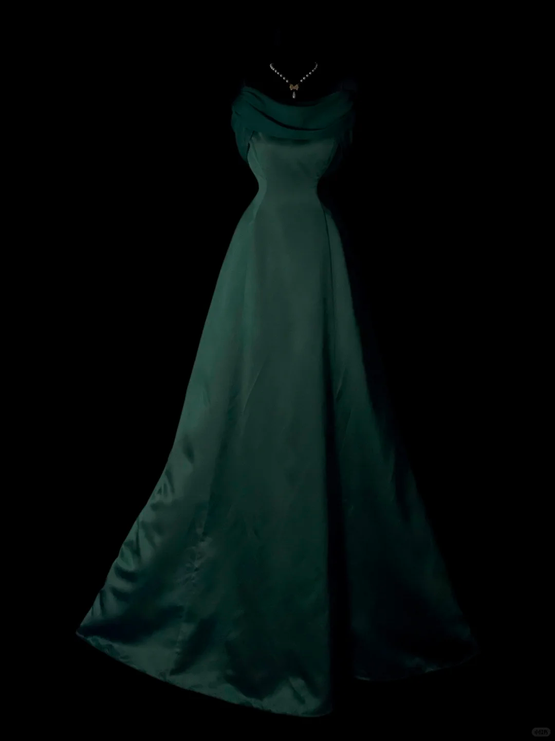 Elegant Emerald Green Satin Mermaid Long Party Dress Formal Long Birthday Prom Gown SP4071