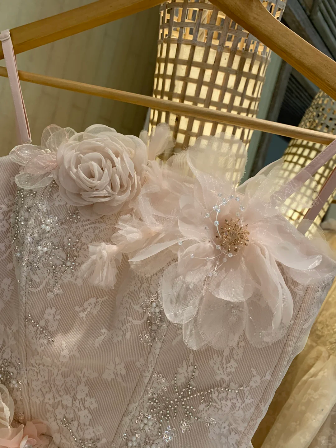 Glamorous Spaghetti Straps Tulle Lace Beaded A Line Short 6th Grade Homecoming Dress Pink Mini Birthday Outfits With Appliques SP2358