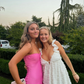 Pink Strapless Homecoming Dress,Mini Dress Y2228