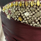 Pretty Burgundy Strapless Beaded Satin Pleated Mermaid Long Wedding Guest Dress Party Dress SP1379