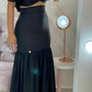 Black Two Piece Mermaid Prom Dress,Black Maxi Dress Y5364