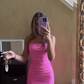 Sexy Pink Bodycon Dress,Mini Homecoming Dress Y6474