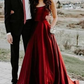 Simple Black A-line Prom Dress,Black Senior Prom Gown Y6129