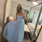 Classy Spaghetti Straps Pleated Tulle Green Midi Prom Dress A Line  Evening Dress Y8452