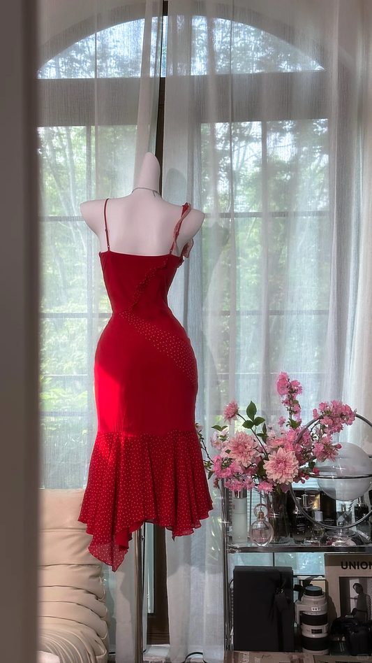 Sexy Red V Neck Ruffles Short Homecoming Dress 15th Birthday Outfits SP2188