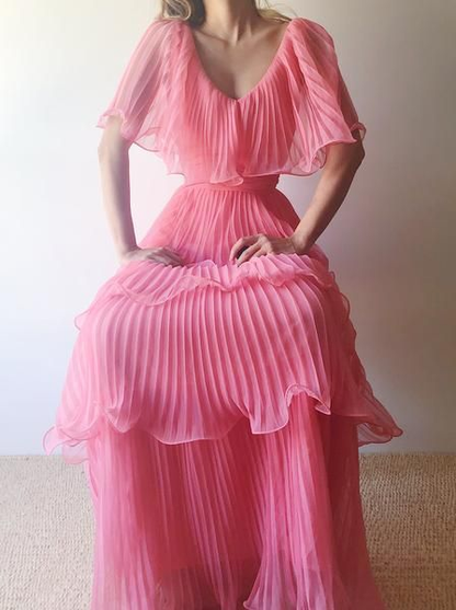 Pink Prom Dress Women Sexy Dresses Elegant Party Dress Y1870