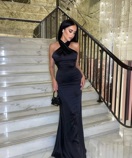 Fashion Simple New Sexy Black Popular Mermaid Long Women Evening Prom Dresses  Y5347