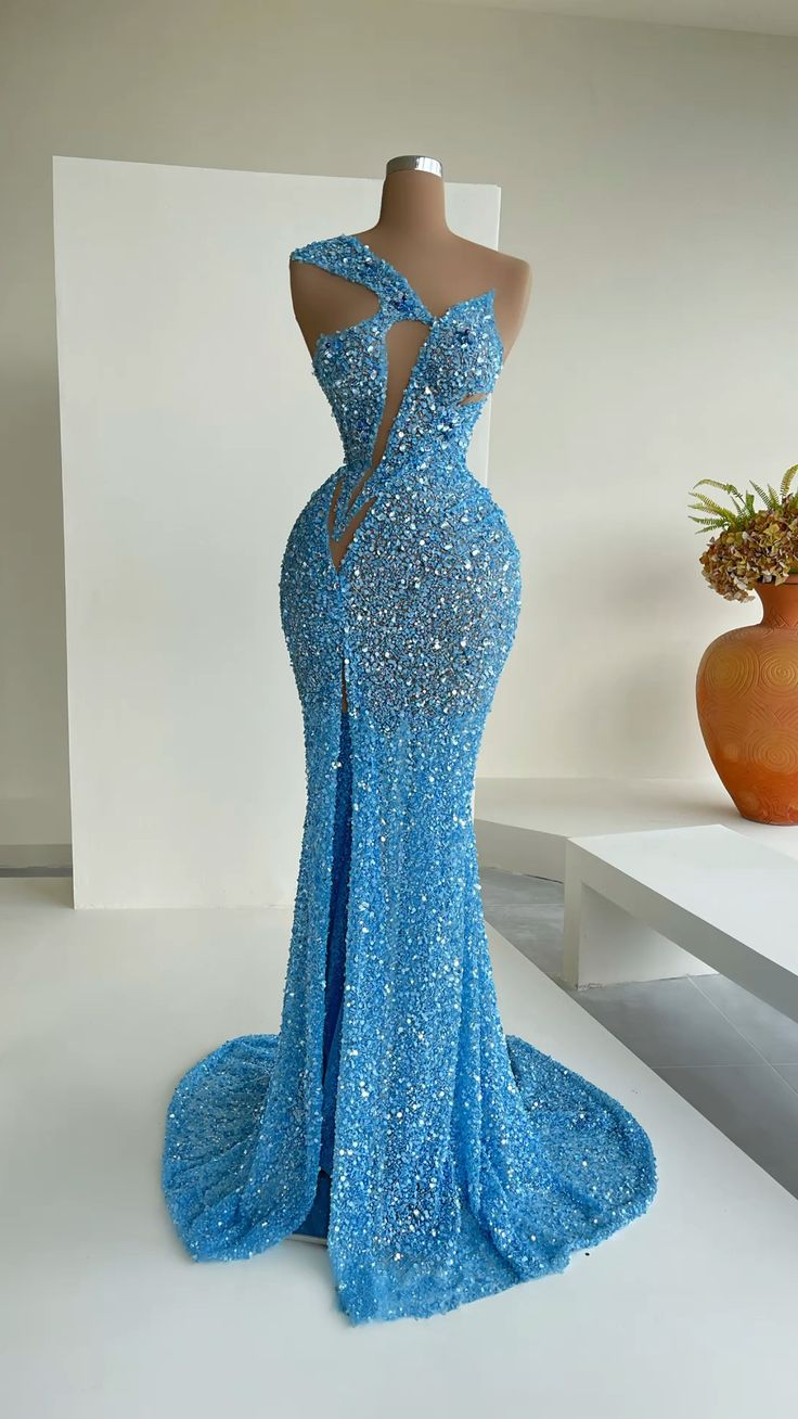 Blue Mermaid Sequins Celebrity Dresses Charming Evening Dress Y31 Simplepromdress Blue Mermaid Sequins Celebrity Dresses Charming Evening Dress Y31 Simplepromdress