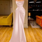 Charming Burgundy Spaghetti Straps Pleated Mermaid Prom Dress Long Evening Dress Y8052