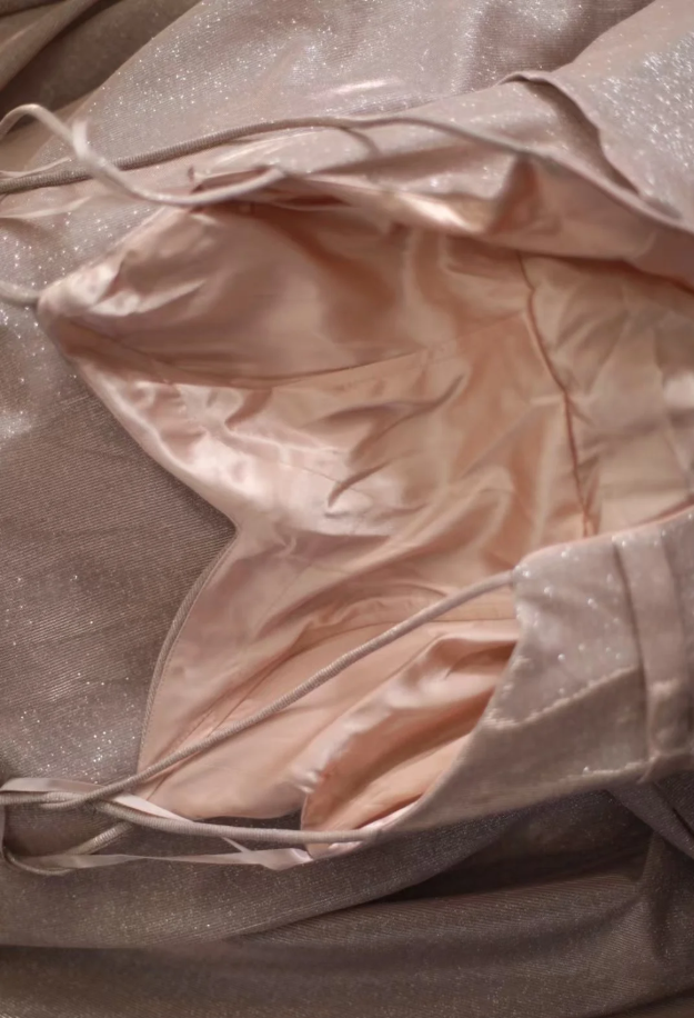 Classy Spaghetti Straps Pink Satin Sequin Long Evening Dress Birthday Outfits SP1210