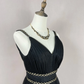 Gorgeous Black Tulle Gold Silk Feathers A Line Prom Dress Formal Evening Dress Y8652