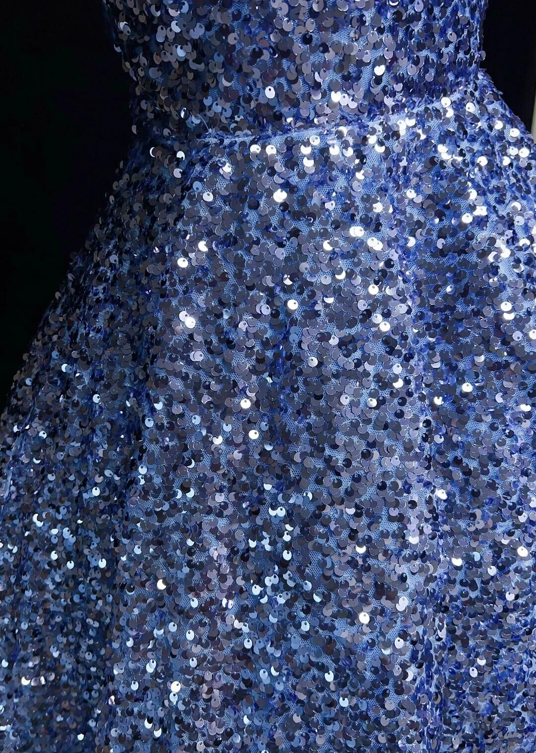 Glitter Blue Sequin A Line Short Homecoming Dress,Spaghetti Straps Mini Birthday Dress SP2918