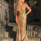 Sexy Spaghetti Straps V Neck Mermaid Evening Dress Prom Dress Y7734