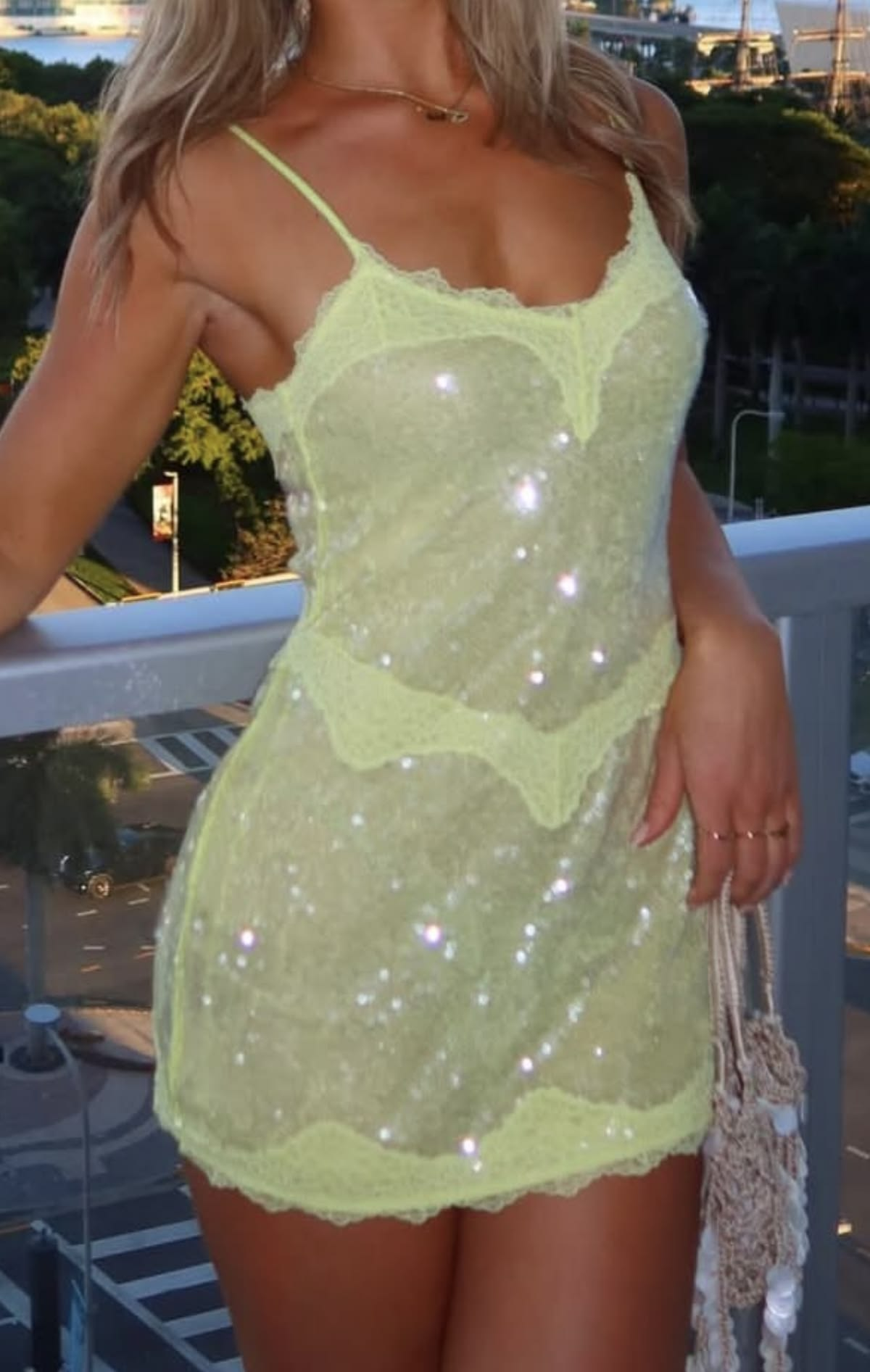 Shiny Spaghetti Straps Yellow Sequin Lace Short Cocktail Dress,Formal Graduation Homecoming Dress SP3091