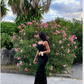 Shiny Black Sequins Long Evening Dress With Lace-up Back Y4946