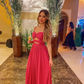 Sexy A-line Waist Cut out Evening Dress, Wedding Guest Dress Y4280