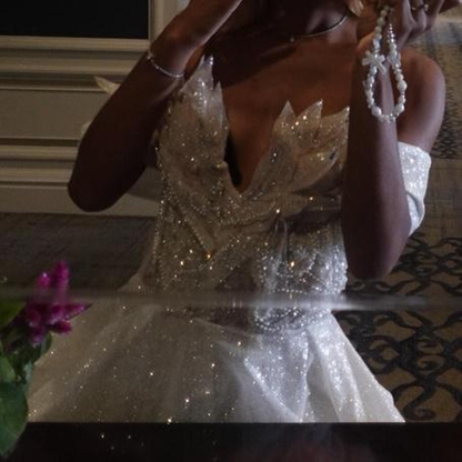 Gorgeous White Tulle Sequin Beaded A Line Birthday Outfits Off The Shoulder Short Homecoming Dress Y9167