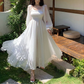 White Tulle Dress,Long Sleeve Fairy Dress,Fairy Prom Dress Y6730