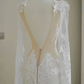 Elegant White Lace Appliques Mermaid Evening Dress,Backless Prom Dress Wedding Dress Y8677