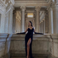 Simple Black Sweetheart Neckline Prom Dress,Black Evening Gown,Pageant Dress Y6355