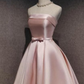 Pink Off Shoulder Short Homecoming Dresses  Y6712