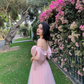 Pink Off The Shoulder Prom Dress,Pink Senior Prom Dress  Y5875