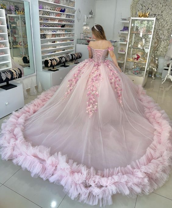 Pink Puffy Quinceanera Dress Ball Gown,Pink Sweet 16 Dress Y6053 Simplepromdress Pink Puffy Quinceanera Dress Ball Gown,Pink Sweet 16 Dress Y6053 Simplepromdress