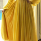 Yellow A-line V Neck Long Sleeves Prom Dress,Yellow Wedding Guest Outfit Y5792