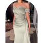 Elastic Satin Bridesmaid Dresses For Wedding Prom Gown Y4586
