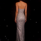 Glitter Spaghetti Straps Sequin Mermaid Long Evening Dress Birthday Party Dress SP1477